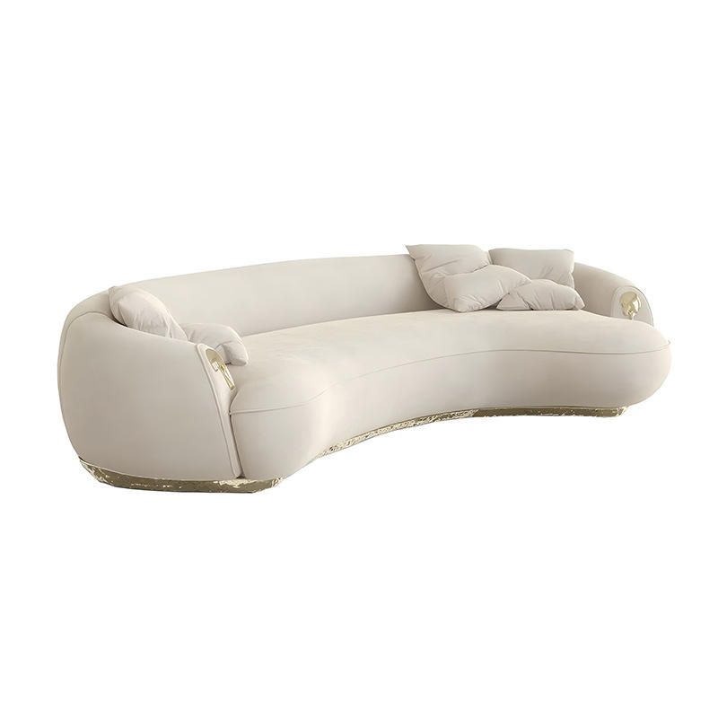 Modern design L shape extra leather sofa for living room