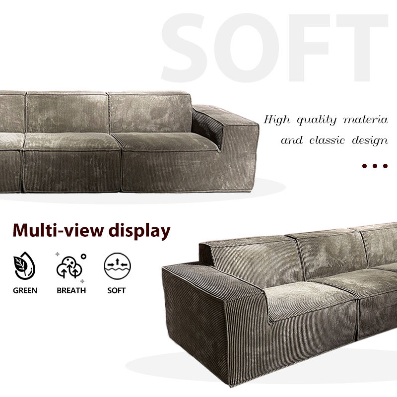 Compressed Sofa Set Velvet Sofas Vacuum Pack Indoor  Compression Couch Compressed Modular In Box